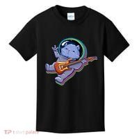 Astronaut Cat In Space Guitar Kids T-Shirt thumb 0