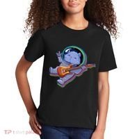 Astronaut Cat In Space Guitar Kids T-Shirt thumb 2