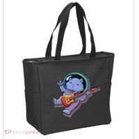 Astronaut Cat In Space Guitar Tote Bag thumb 2