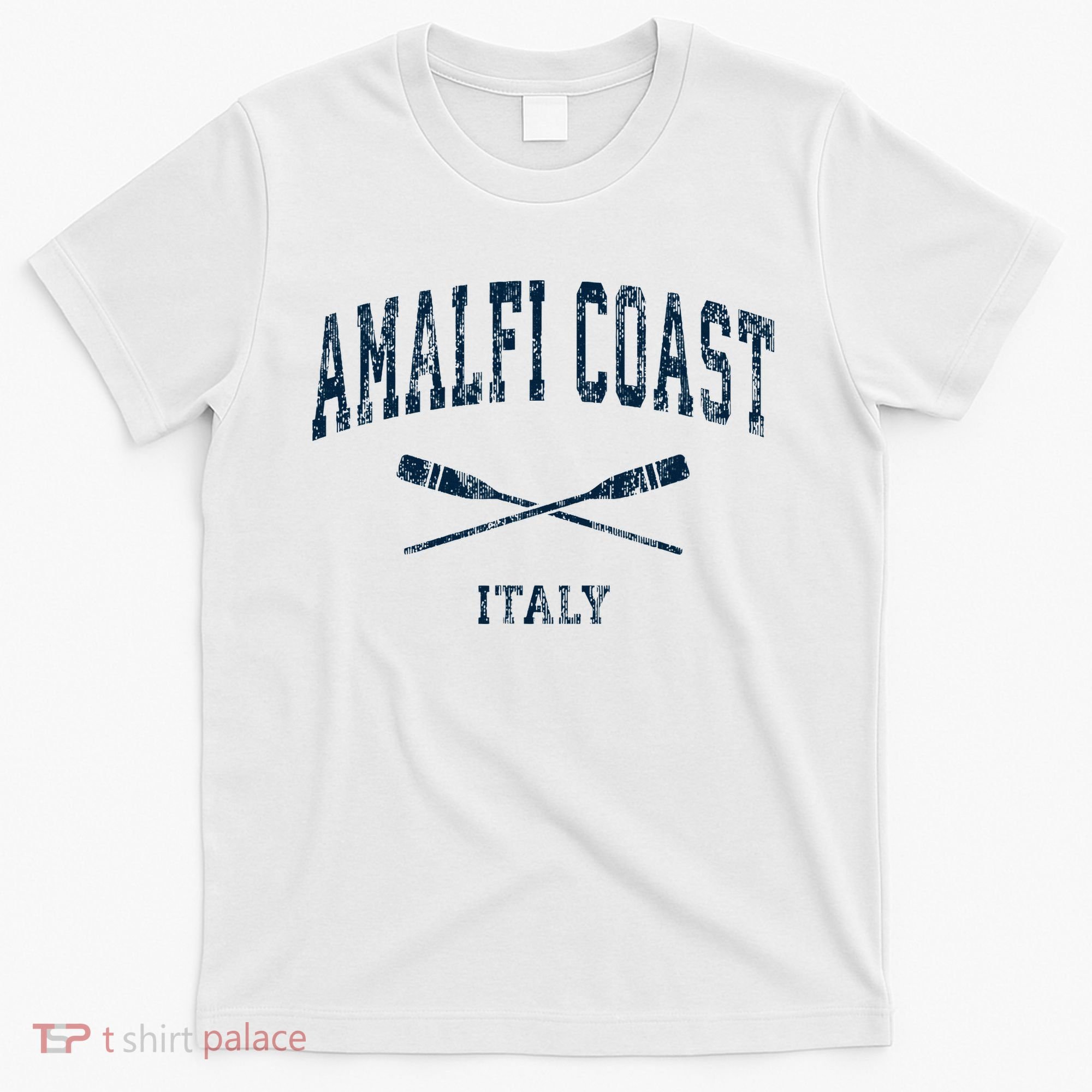 Amalfi Coast Italy Vintage Nautical Paddles Sports Oars T-Shirt