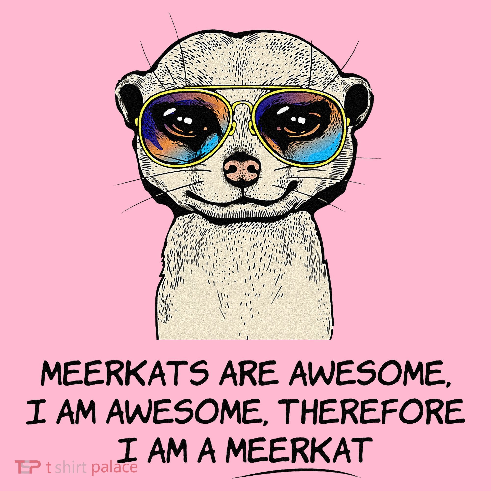 Awesome Cartoon I am a Meerkat for Meerkat Lovers Coaster