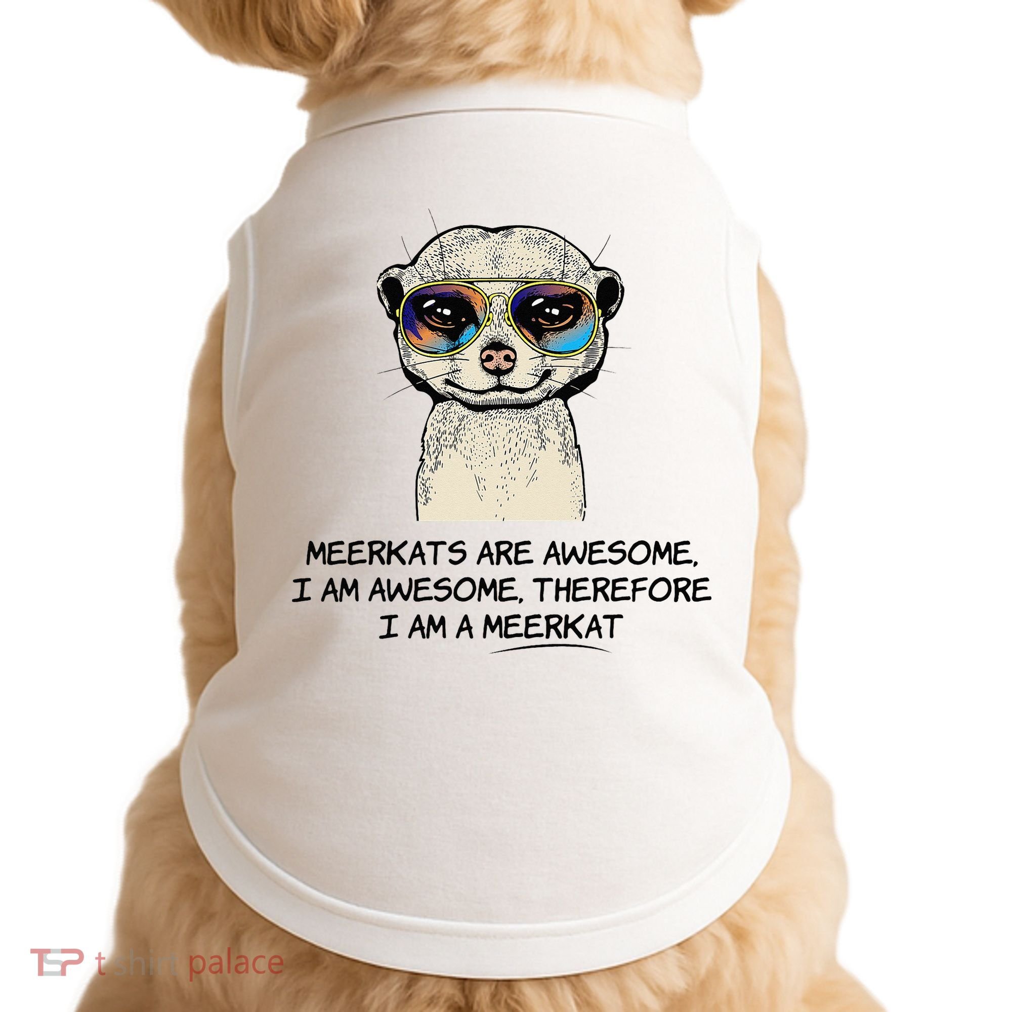 Awesome Cartoon I am a Meerkat for Meerkat Lovers Doggie Tank