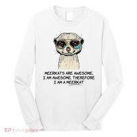 Awesome Cartoon I am a Meerkat for Meerkat Lovers Long Sleeve Shirt thumb 0