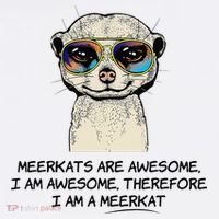 Awesome Cartoon I am a Meerkat for Meerkat Lovers Sweatshirt thumb 3