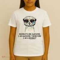 Awesome Cartoon I am a Meerkat for Meerkat Lovers T-Shirt thumb 4