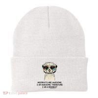 Awesome Cartoon I am a Meerkat for Meerkat Lovers Beanie thumb 0