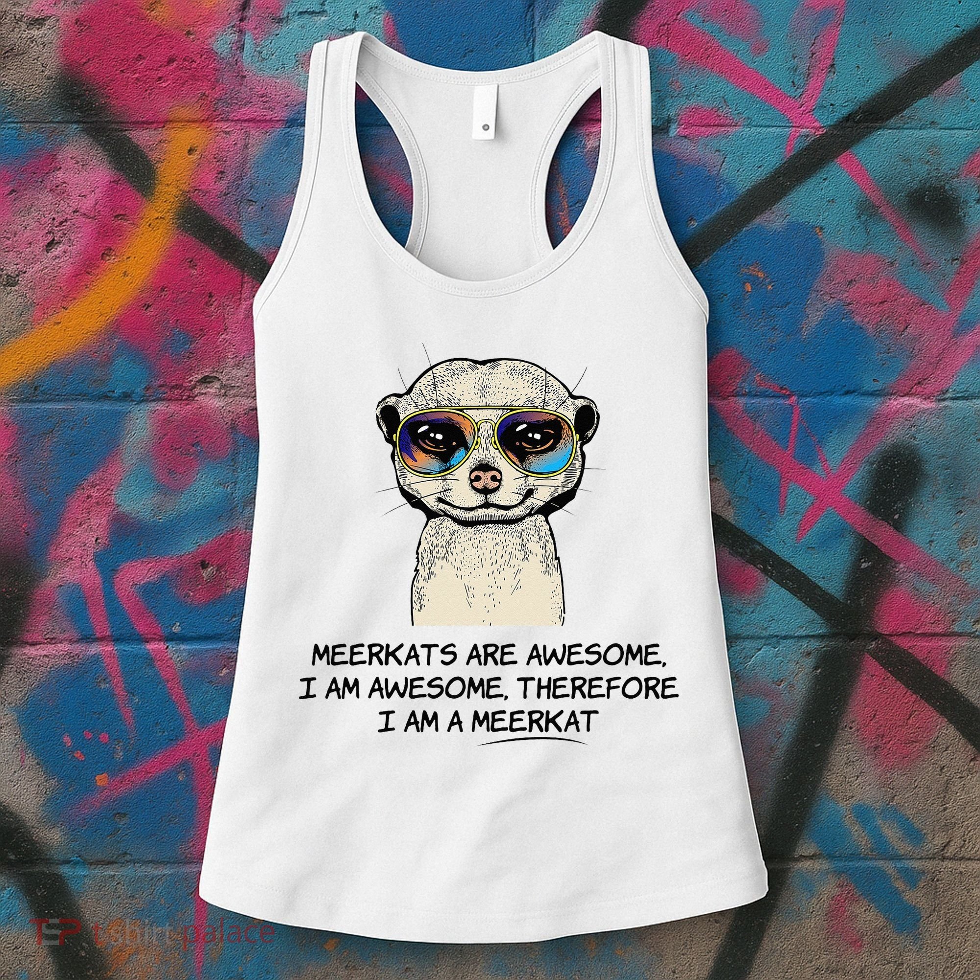 Awesome Cartoon I am a Meerkat for Meerkat Lovers Women's Tank Top