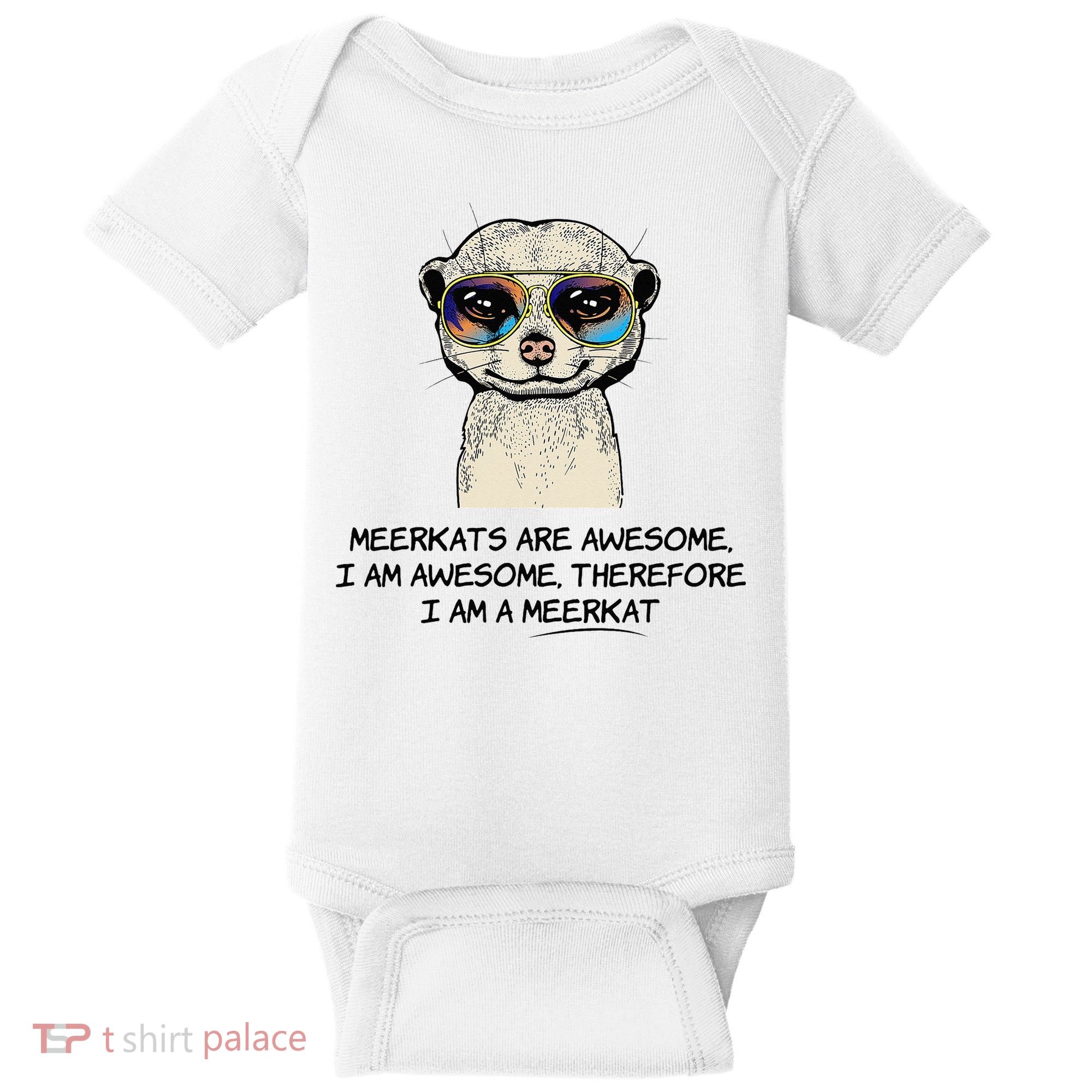 Awesome Cartoon I am a Meerkat for Meerkat Lovers Baby Bodysuit