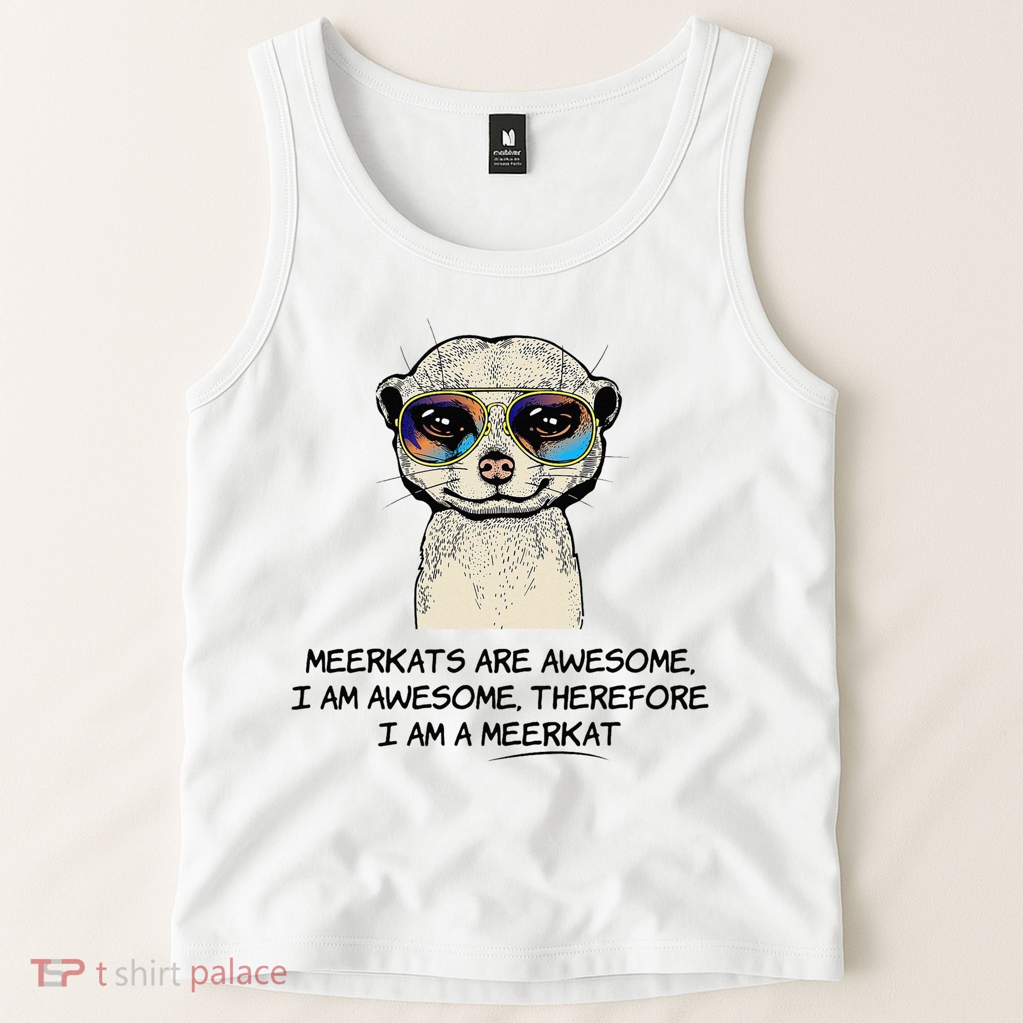Awesome Cartoon I am a Meerkat for Meerkat Lovers Tank Top