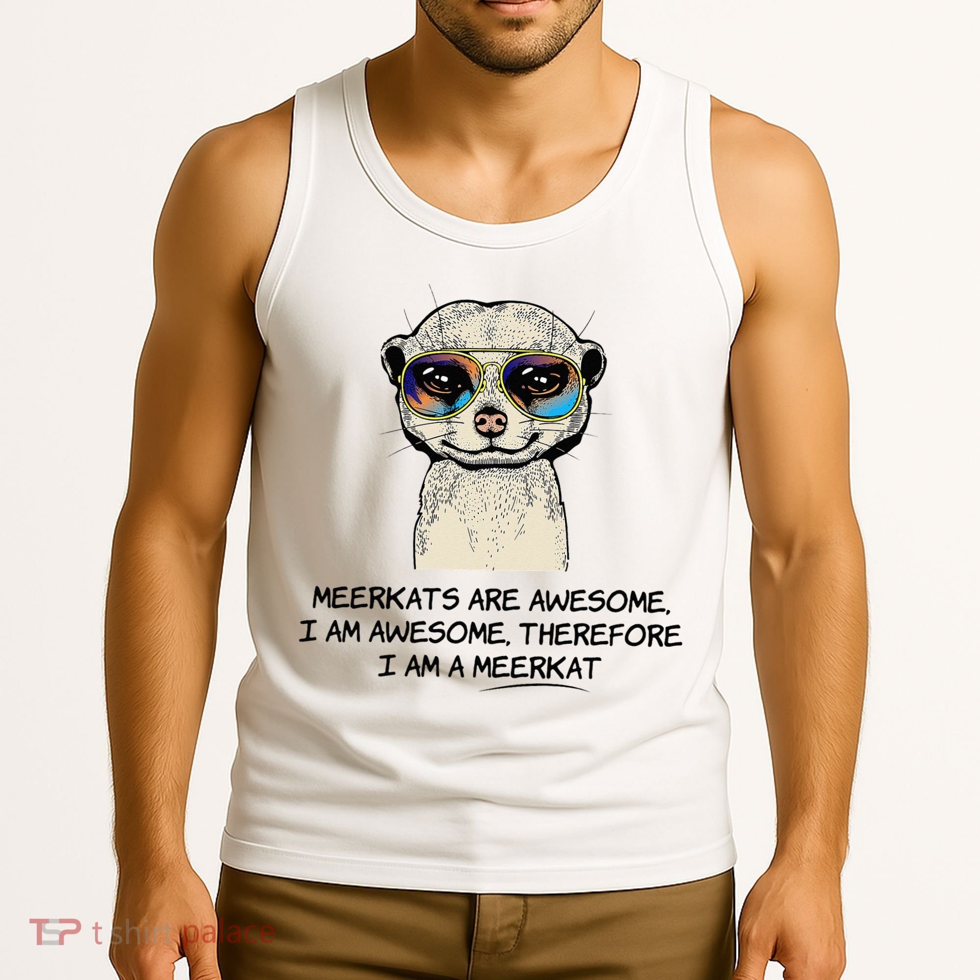 Awesome Cartoon I am a Meerkat for Meerkat Lovers Tank Top