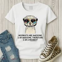 Awesome Cartoon I am a Meerkat for Meerkat Lovers Women's T-Shirt thumb 3