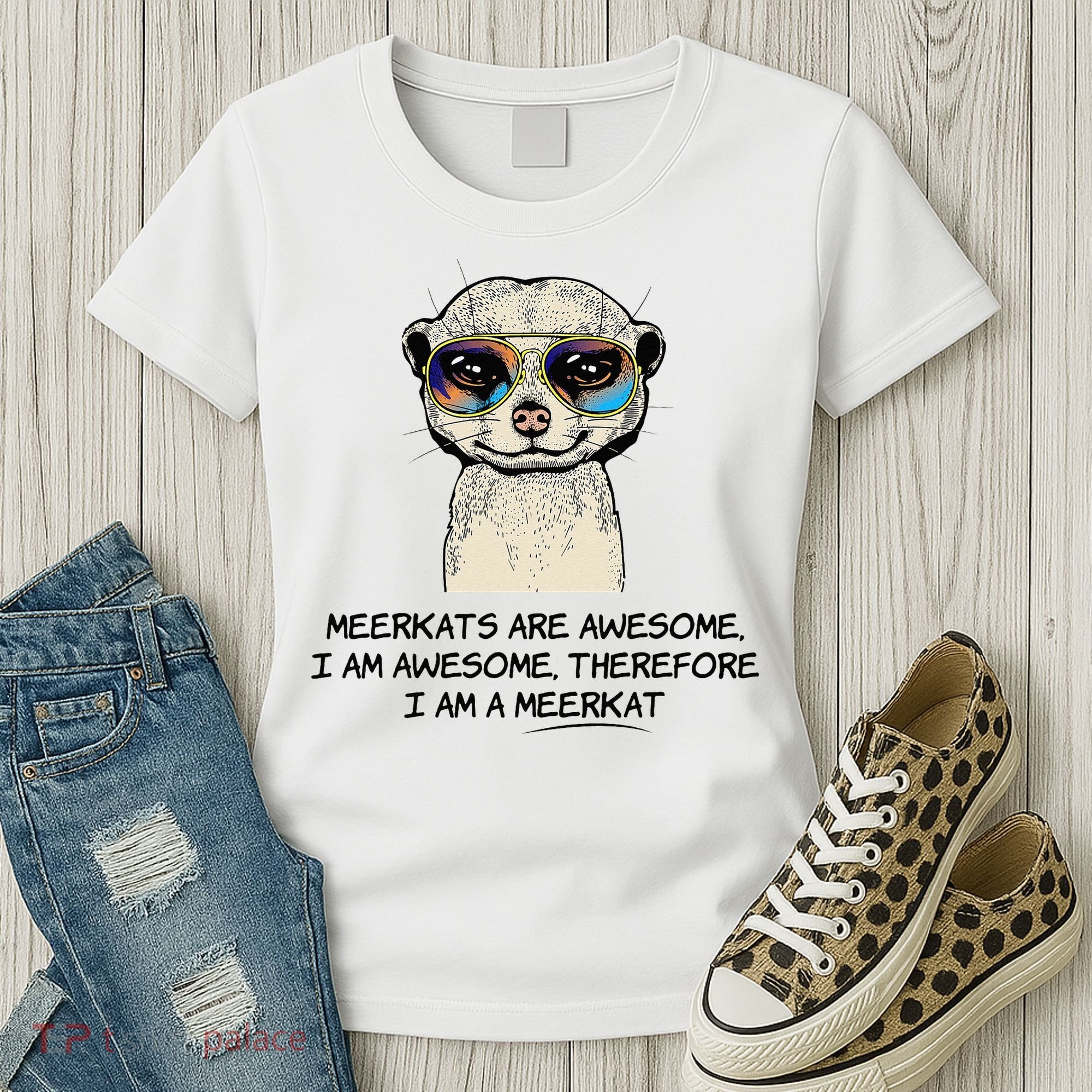 Awesome Cartoon I am a Meerkat for Meerkat Lovers Women's T-Shirt