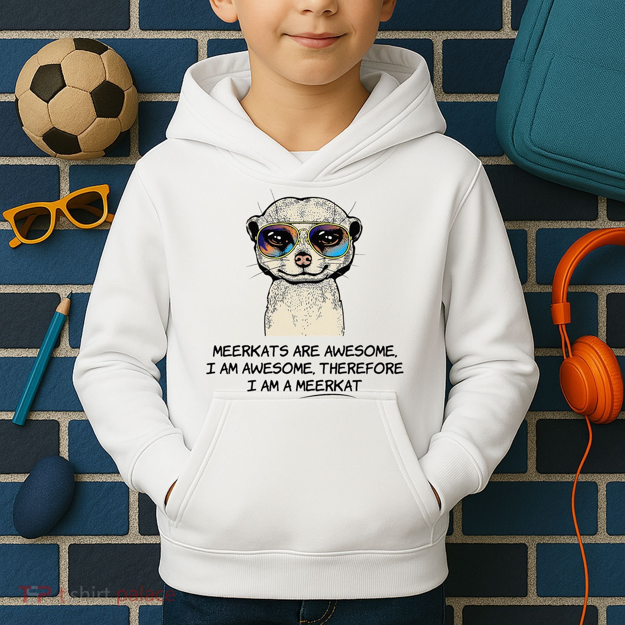Awesome Cartoon I am a Meerkat for Meerkat Lovers Kids Hoodie