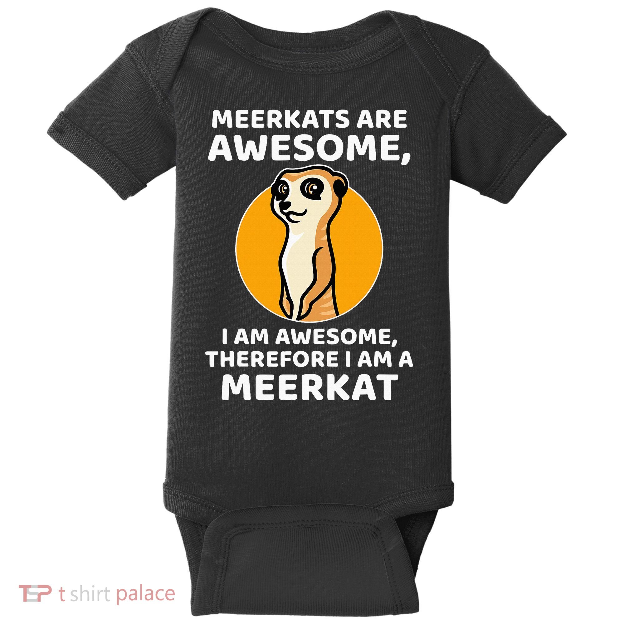 Awesome Cartoon I Am A Meerkat For Meerkat Lovers Baby Bodysuit