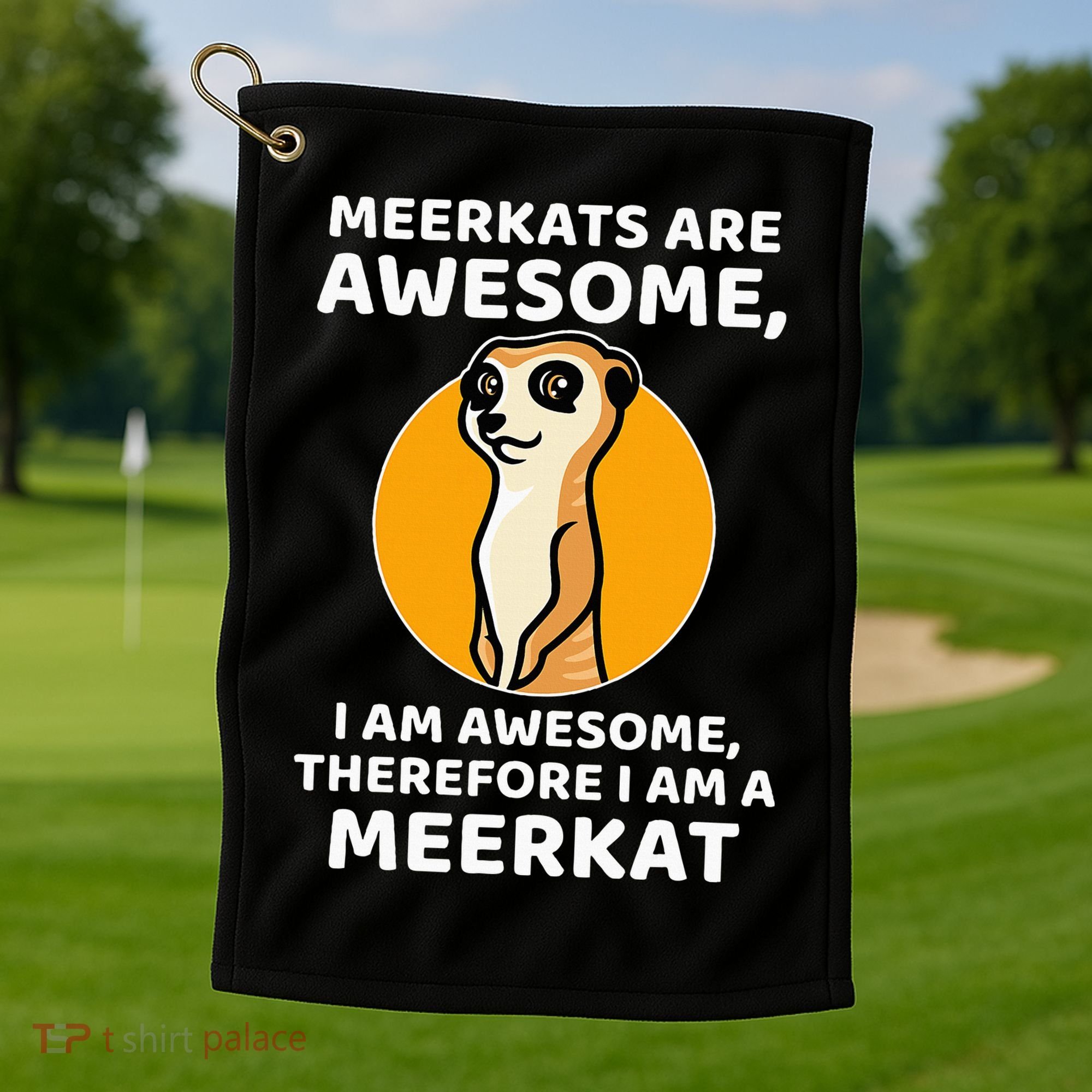 Awesome Cartoon I Am A Meerkat For Meerkat Lovers Golf Towel