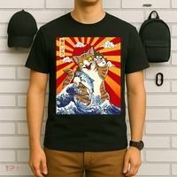 Anime Catzilla Japanese Art Cat Gifts Vintage T-Shirt thumb 6
