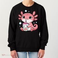 Axolotl Cute Kawaii Anime Boba Tea Women's Sweatshirt thumb 0