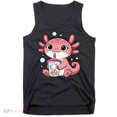 Axolotl Cute Kawaii Anime Boba Tea Tank Top