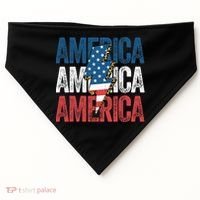 America Cheetah Leopard Lightning Bolt 4th Of July USA-Made Doggie Bandana thumb 0