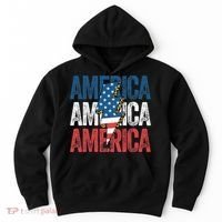 America Cheetah Leopard Lightning Bolt 4th Of July Hoodie thumb 0
