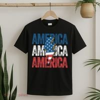 America Cheetah Leopard Lightning Bolt 4th Of July T-Shirt thumb 2