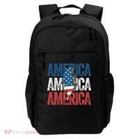 America Cheetah Leopard Lightning Bolt 4th Of July Backpack thumb 0