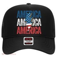 America Cheetah Leopard Lightning Bolt 4th Of July Hat thumb 0