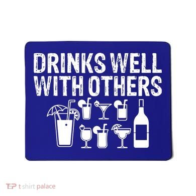 Alcohol Cocktail Lover Alcoholic Fan Funny Pun Cute Gift Mousepad