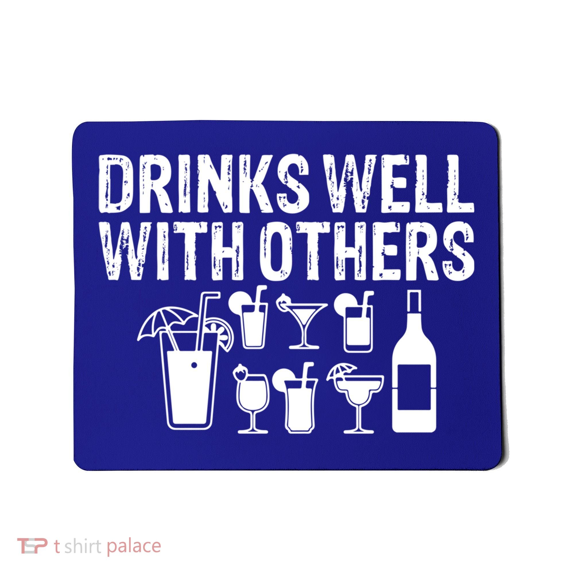 Alcohol Cocktail Lover Alcoholic Fan Funny Pun Cute Gift Mousepad