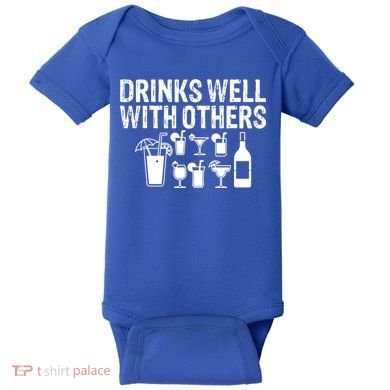 Alcohol Cocktail Lover Alcoholic Fan Funny Pun Cute Gift Baby Bodysuit