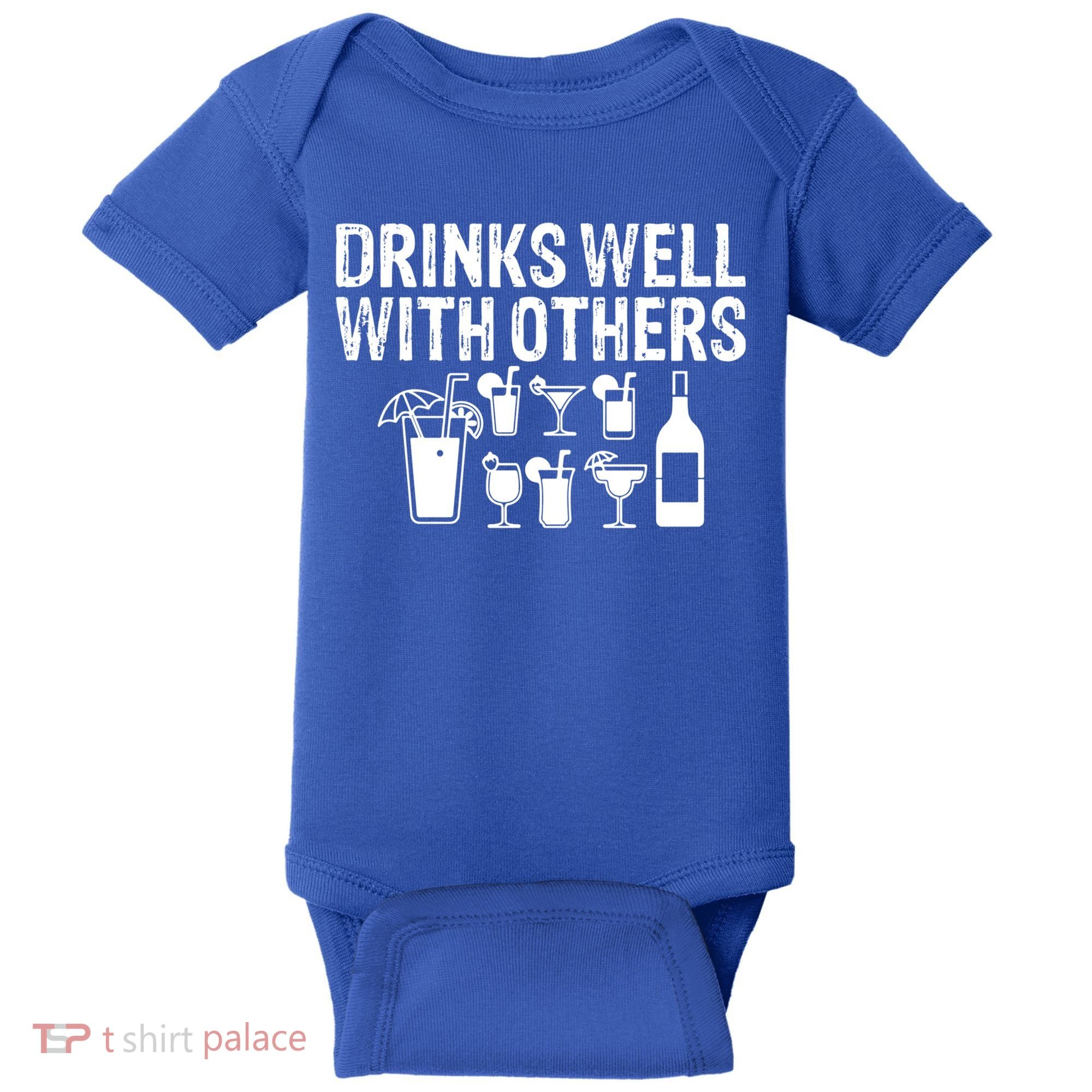 Alcohol Cocktail Lover Alcoholic Fan Funny Pun Cute Gift Baby Bodysuit
