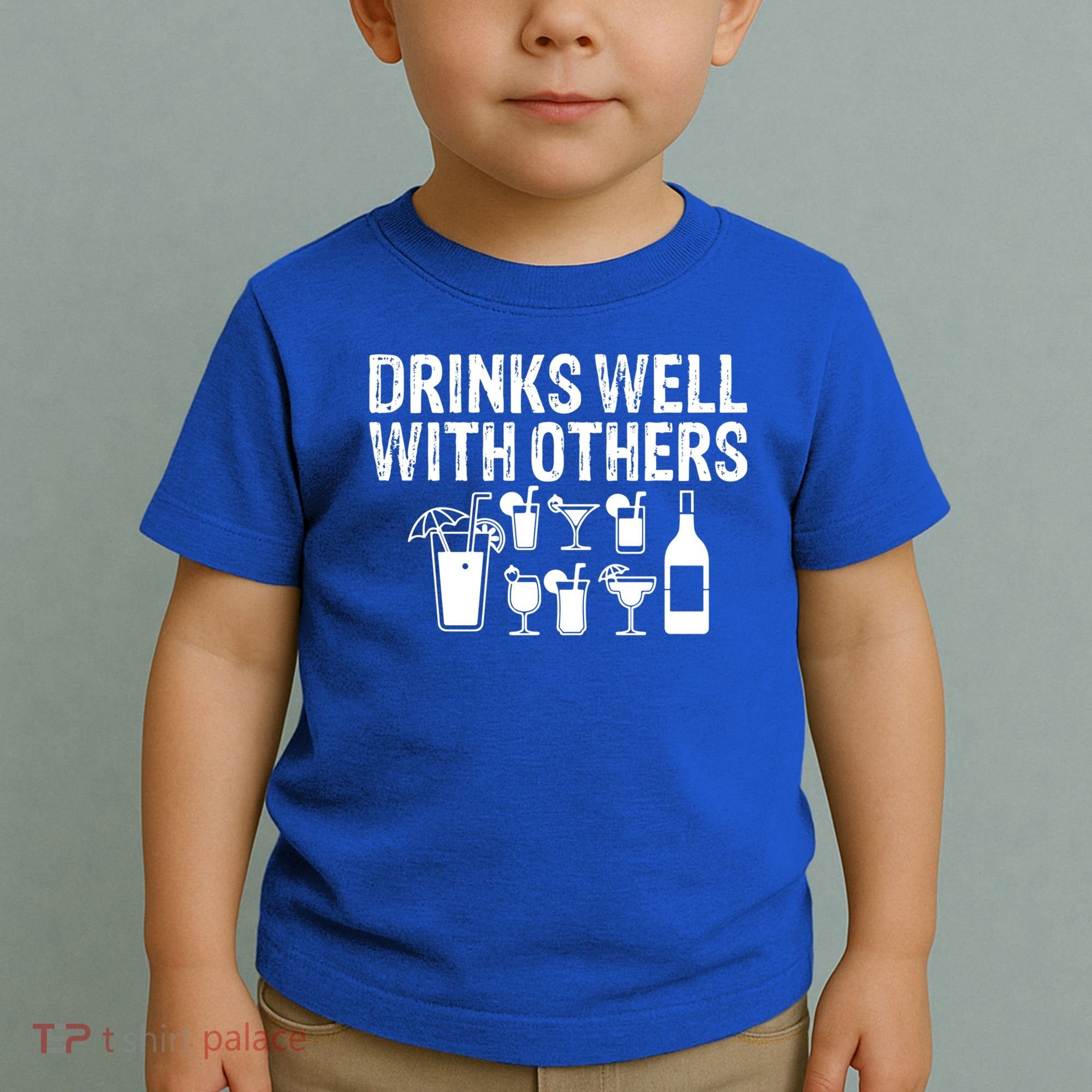 Alcohol Cocktail Lover Alcoholic Fan Funny Pun Cute Gift Toddler T-Shirt