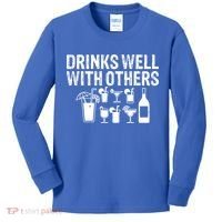 Alcohol Cocktail Lover Alcoholic Fan Funny Pun Cute Gift Kids Long Sleeve Shirt thumb 0