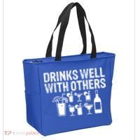 Alcohol Cocktail Lover Alcoholic Fan Funny Pun Cute Gift Tote Bag thumb 2