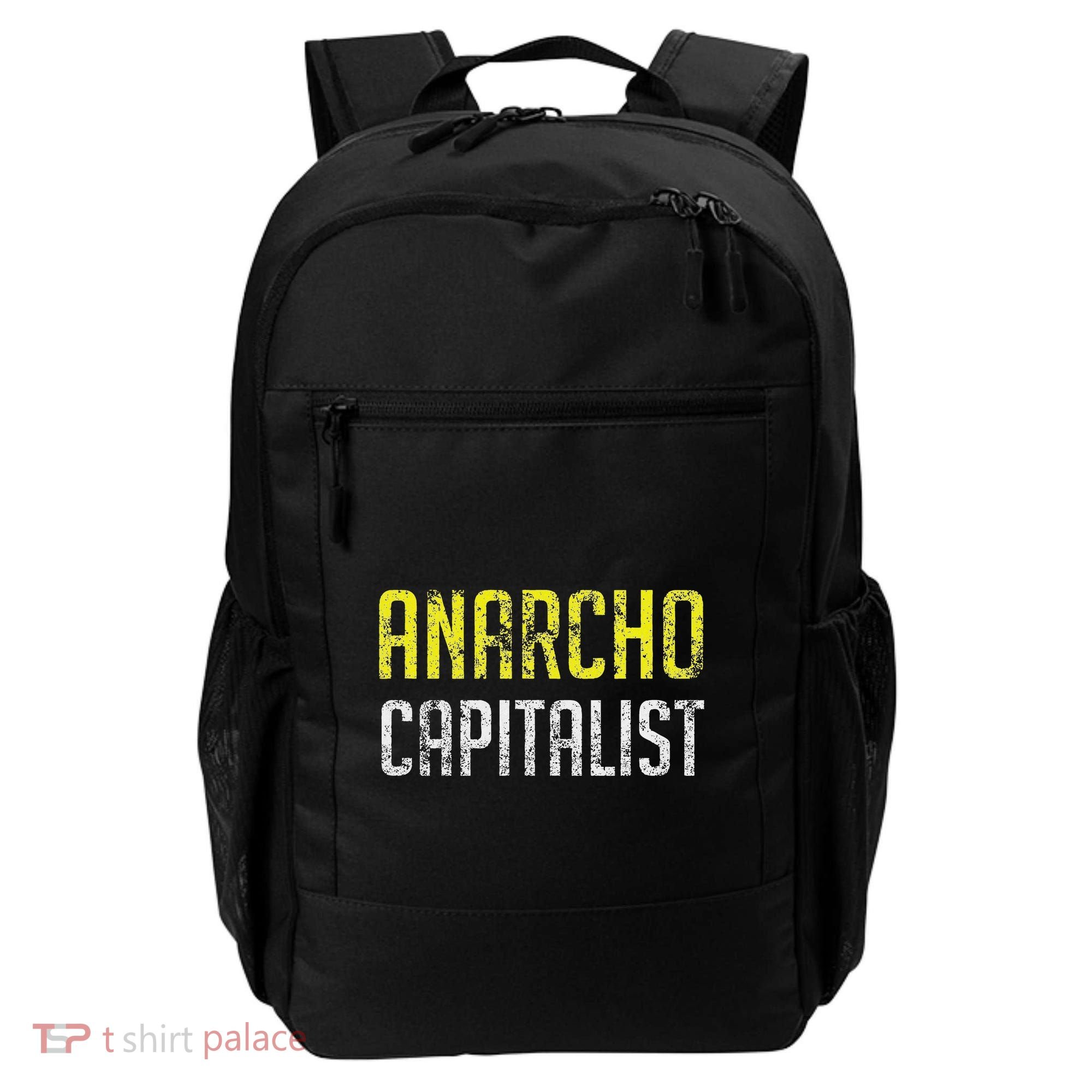 Anarcho Capitalist Libertarian Anarchist Backpack