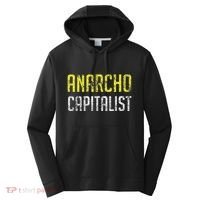 Anarcho Capitalist Libertarian Anarchist Performance Fleece Hoodie thumb 0