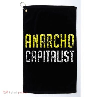 Anarcho Capitalist Libertarian Anarchist Golf Towel