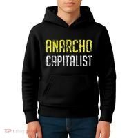 Anarcho Capitalist Libertarian Anarchist Kids Hoodie thumb 4