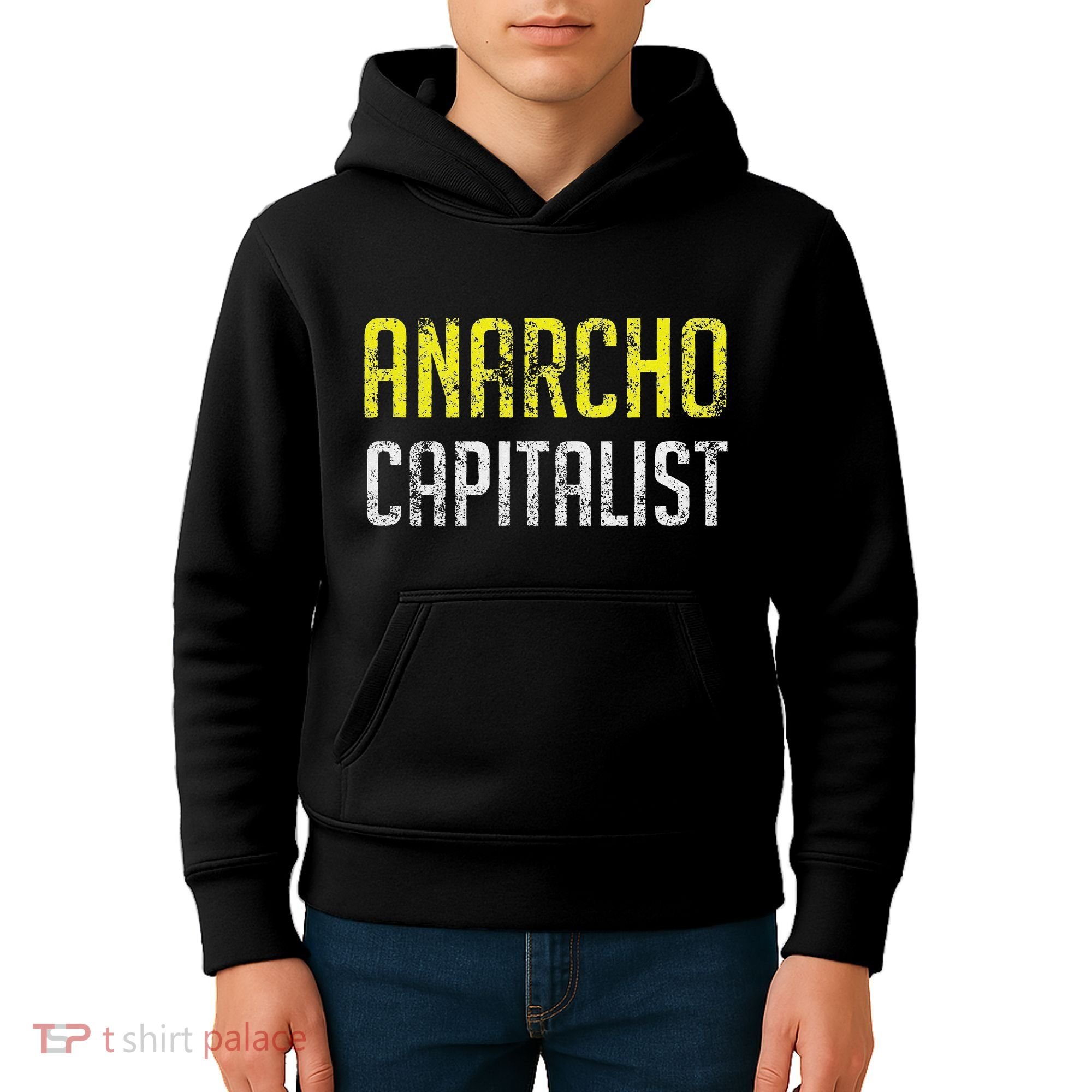 Anarcho Capitalist Libertarian Anarchist Kids Hoodie
