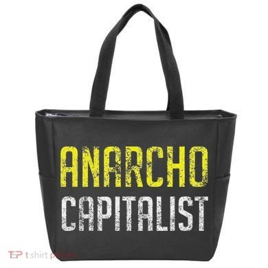Anarcho Capitalist Libertarian Anarchist Tote Bag