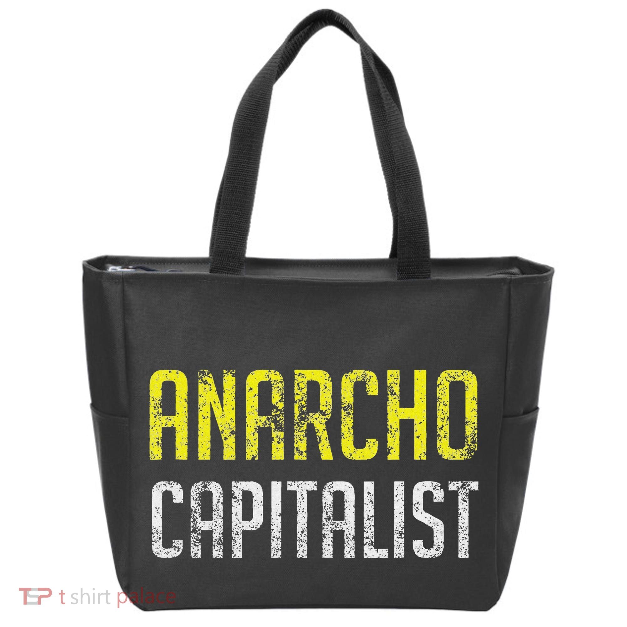 Anarcho Capitalist Libertarian Anarchist Tote Bag