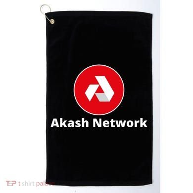 Akash Crypto Logo, Akash Network, HODL AKASH, Akash Logo Crypto Golf Towel