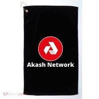 Akash Crypto Logo, Akash Network, HODL AKASH, Akash Logo Crypto Golf Towel thumb 0