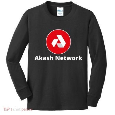 Akash Crypto Logo, Akash Network, HODL AKASH, Akash Logo Crypto Kids Long Sleeve Shirt