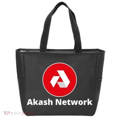 Akash Crypto Logo, Akash Network, HODL AKASH, Akash Logo Crypto Tote Bag