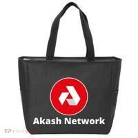 Akash Crypto Logo, Akash Network, HODL AKASH, Akash Logo Crypto Tote Bag thumb 0
