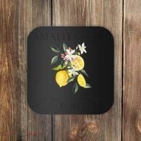 Amalfi Coast Lemons Amalfiana Italy Coaster thumb 0