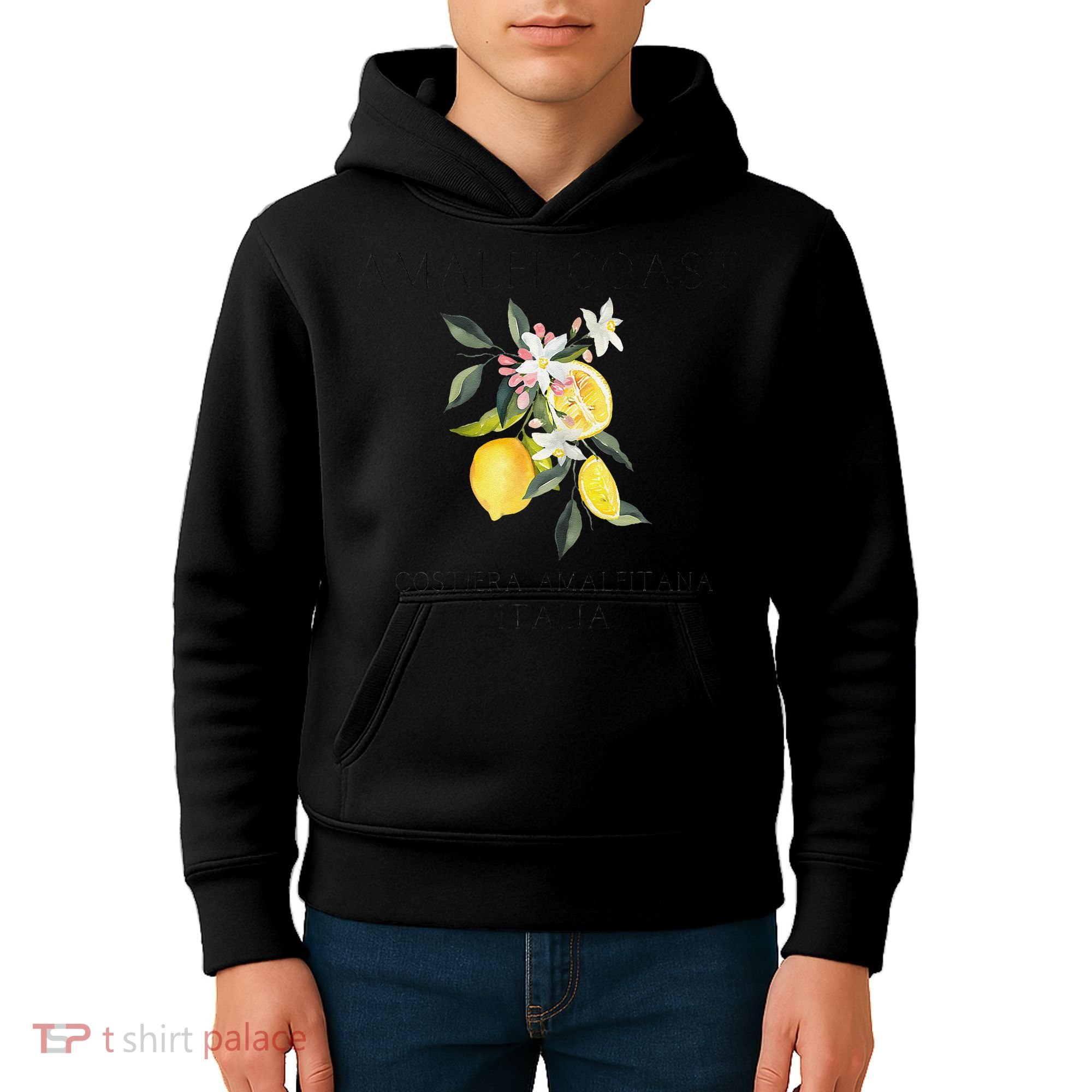 Amalfi Coast Lemons Amalfiana Italy Kids Hoodie