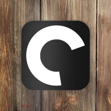 Aqua Criterion Logo Coaster