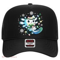 Axolotl Christmas Lights Xmas Tree Pajamas Hat thumb 0